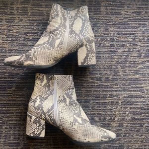 Steven Madden Snakeskin Booties